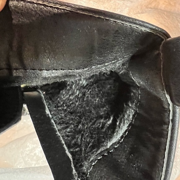 NWOT - Pearl & Rhinestone Décor Combat Boots (Size 7) * Black - Picture 9 of 13